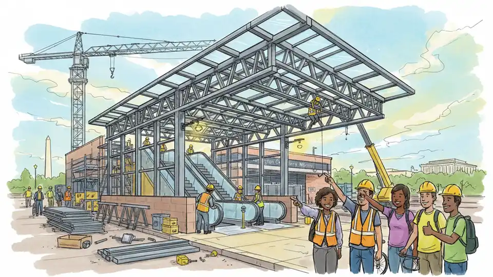 Metro Adds Weather Protection at Arlington Cemetery