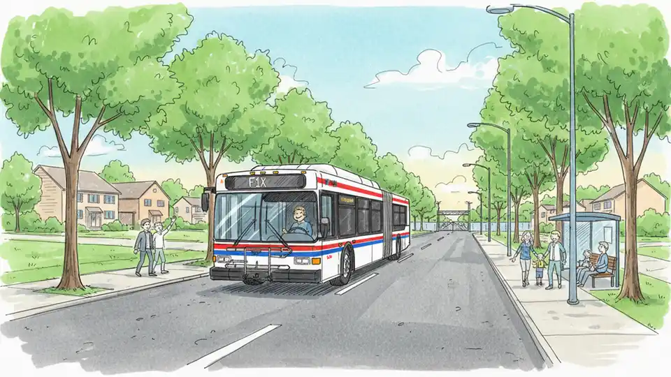 WMATA F1X Detours Around Fort Belvoir Construction