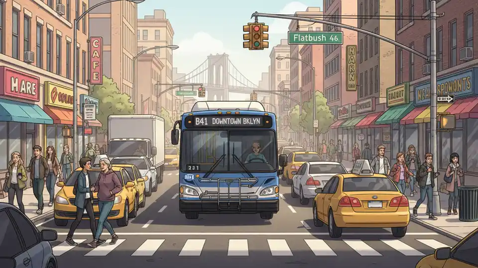 Brooklyn B41 Gets Center Bus Lanes This Month