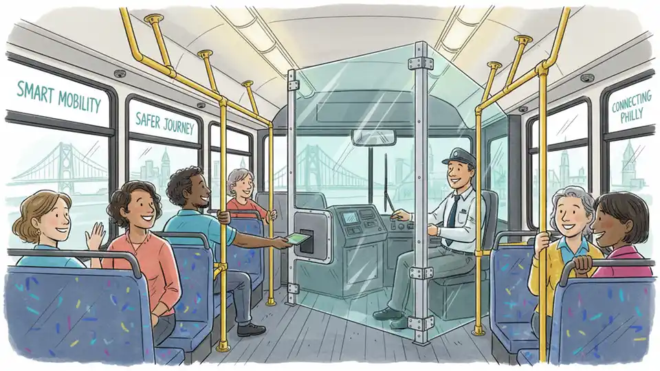 SEPTA Adds Barriers to Protect Bus Operators