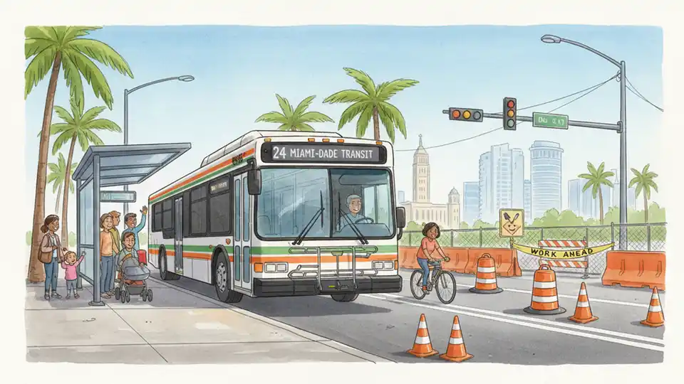 Route 18 Stop Relocated for Construction Safety