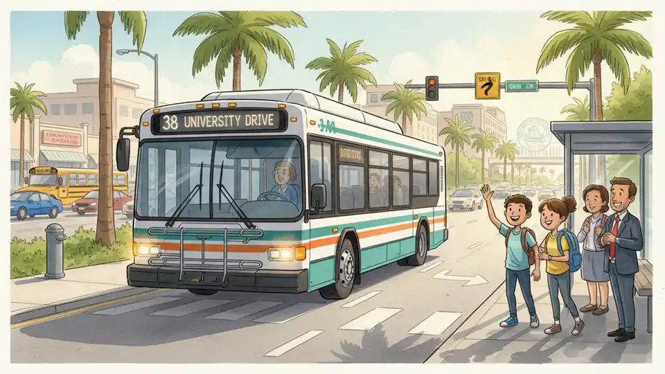 Greater Miami Route 2 Stop Adjusts for School Traffic