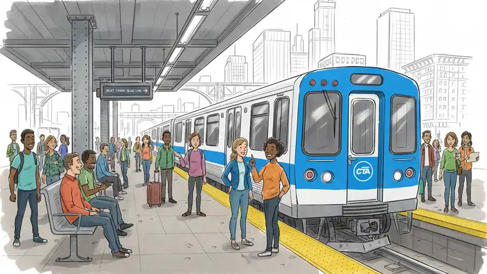 CTA Blue Line Maintains Service During Track Work