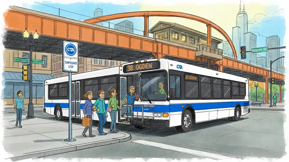 CTA Maintains Pulaski Orange Line Bus Terminal