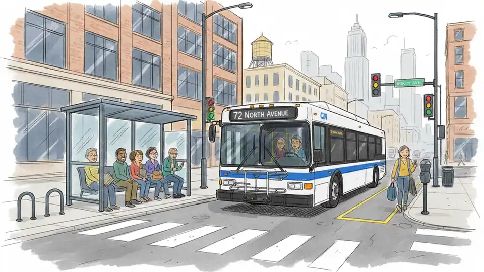 CTA Adjusts Route 72 Stop for Infrastructure Work