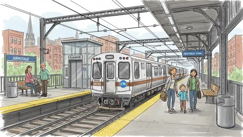 CTA Works to Restore Armitage Station Access