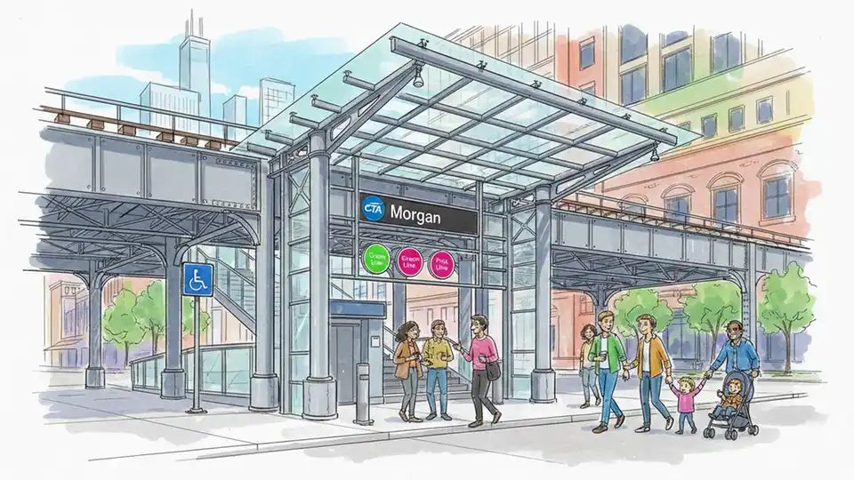 CTA Morgan Station Elevator Repair Underway