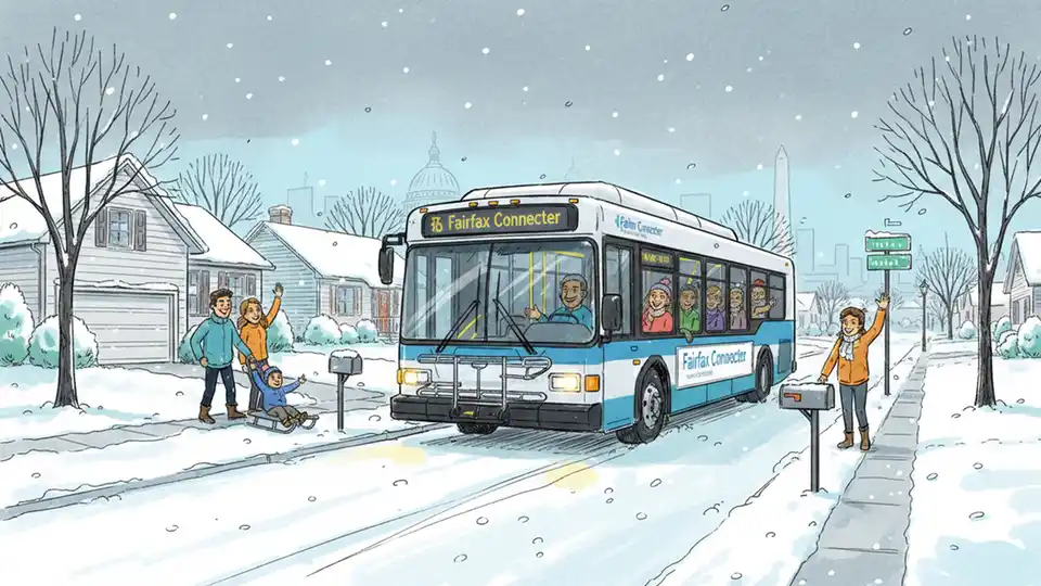 Fairfax Connector Adjusts Routes for Winter Weather