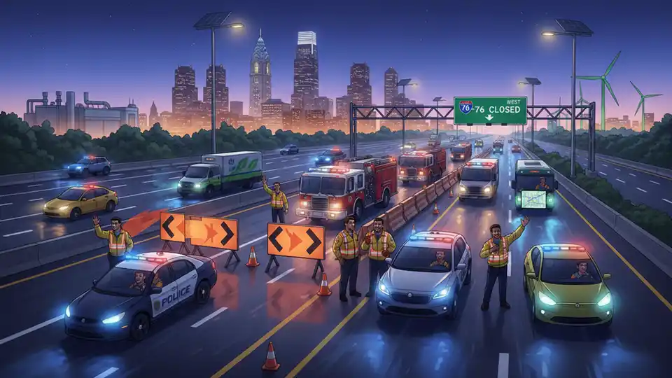 Philadelphia I-76 Reopens After Emergency Response