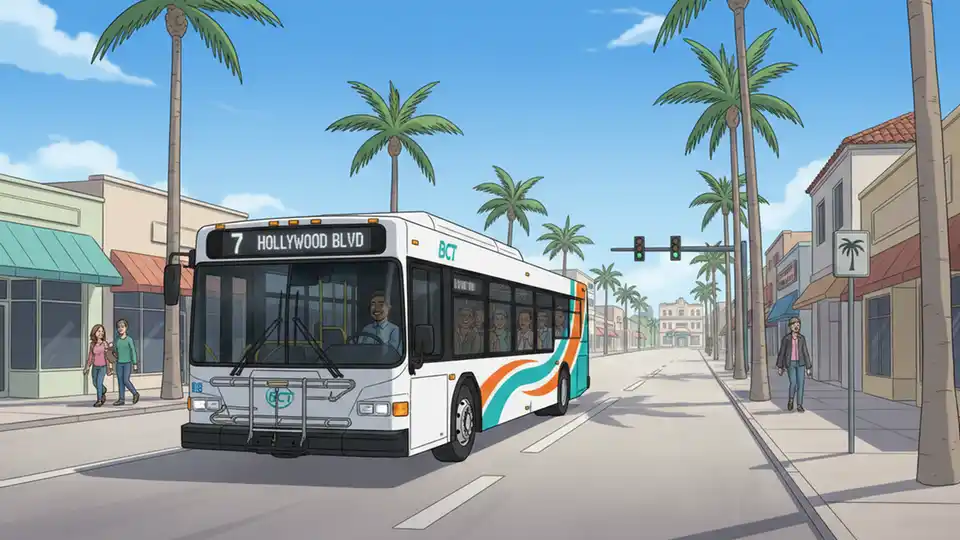 BCT Route 7 Detours Around Harrison Street Work