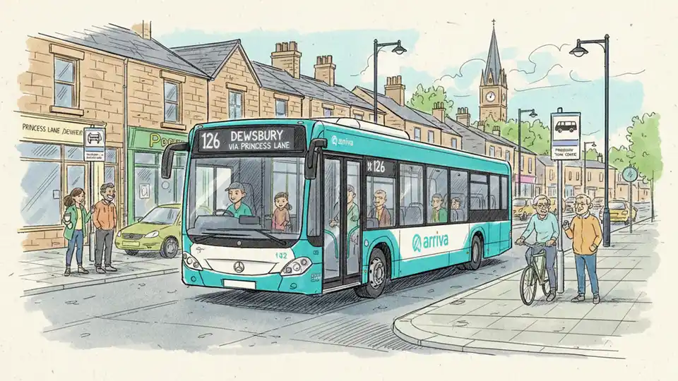 Yorkshire Service 126 Reroutes Through Dewsbury