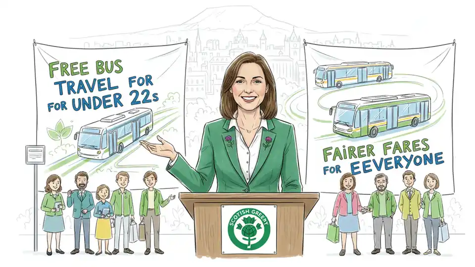 Scotland Greens Push Free Bus Access in Talks