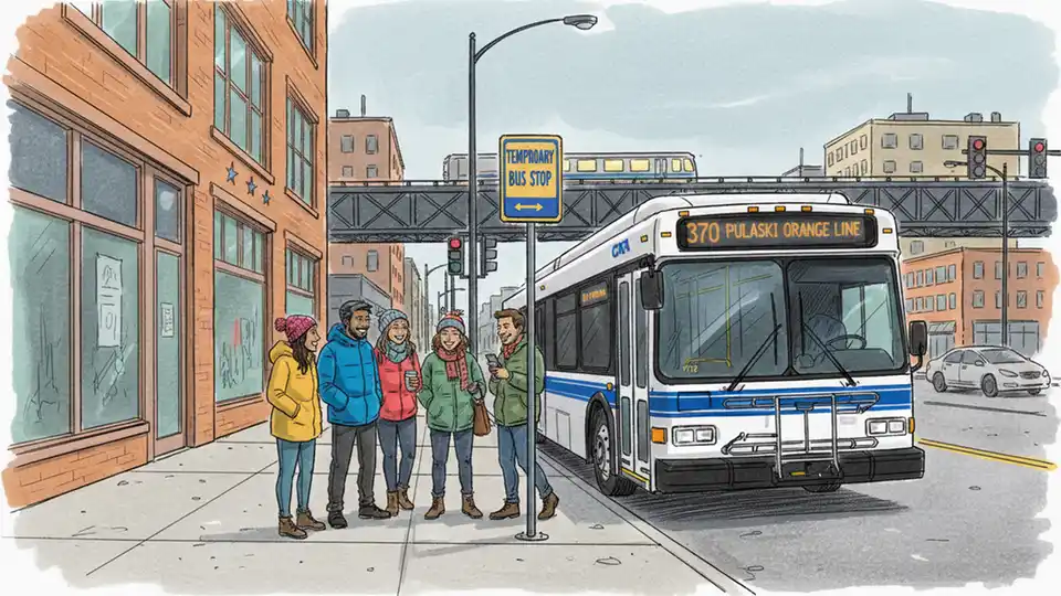 CTA Adjusts Stops During Pulaski Terminal Work