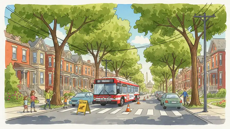 C83 Detours Around Oregon Avenue Construction Work
