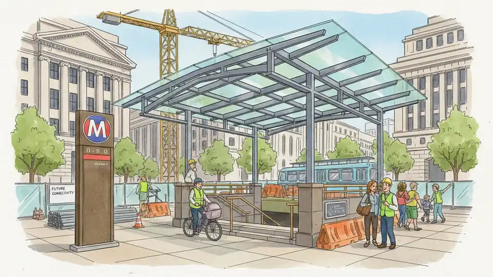 Metro Adds Weather Protection at Judiciary Square