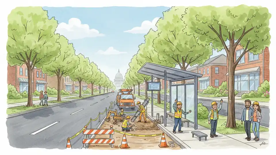 WMATA Upgrades M22 Stops on University Boulevard