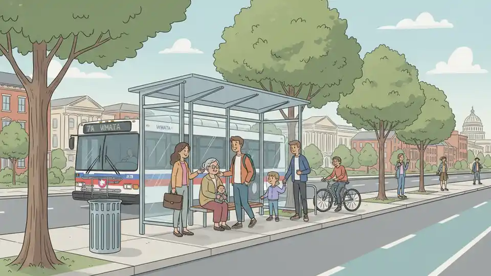 WMATA Adjusts Bus Stop for Construction Continuity