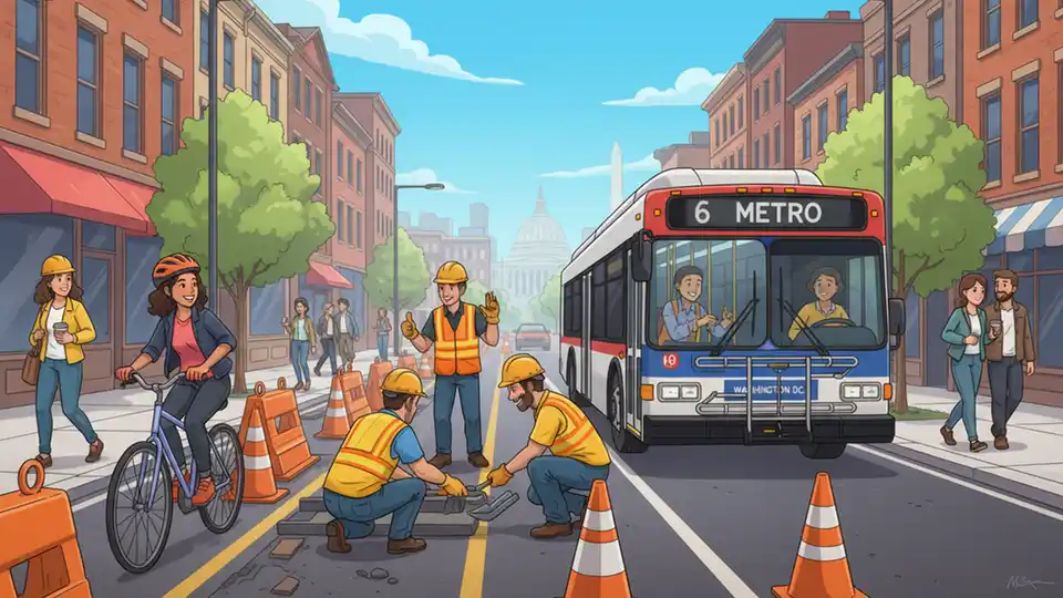 DC Bus Stop Shifts for Bike Lane Expansion