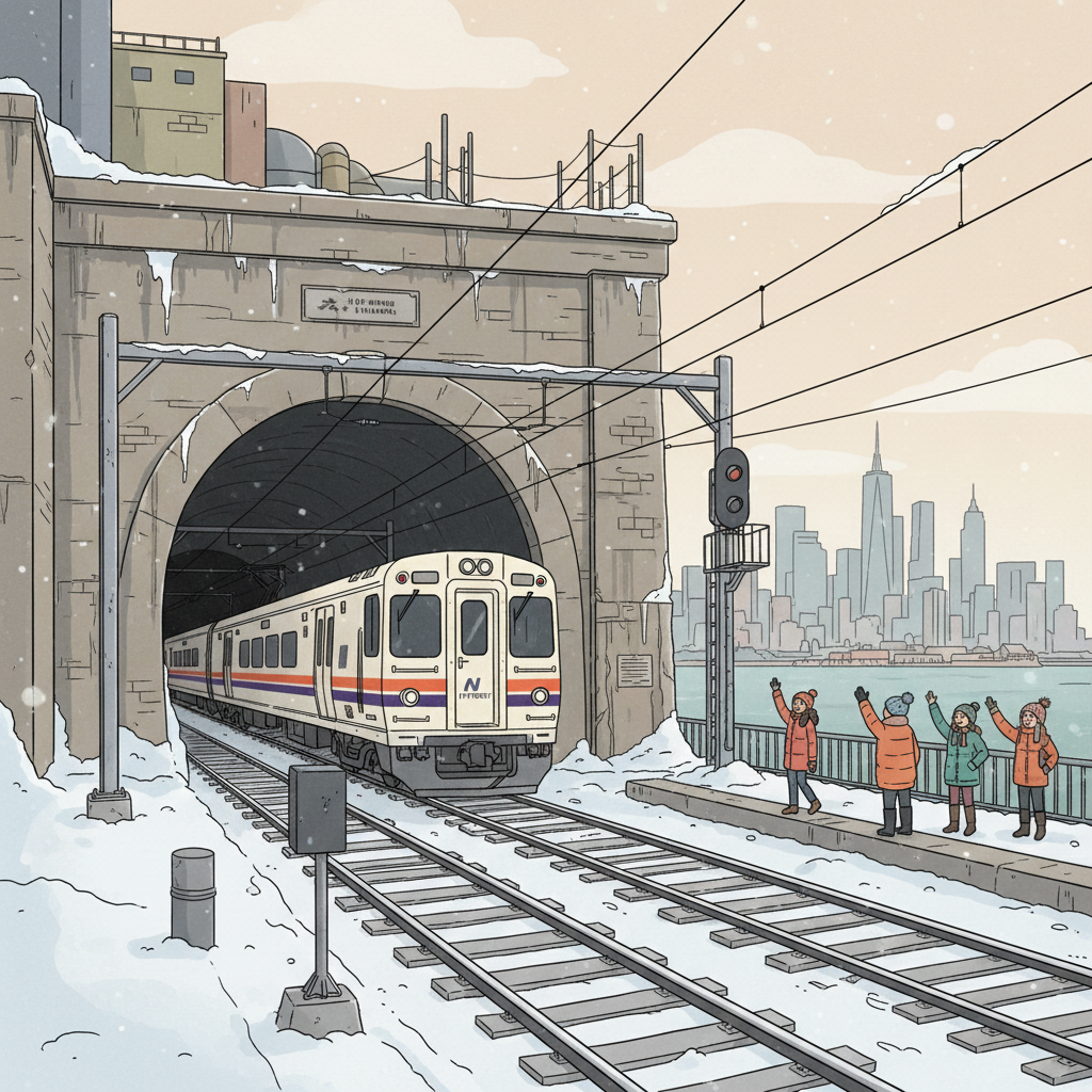 NYC-NJ Transit Recovers After Ice Patrol