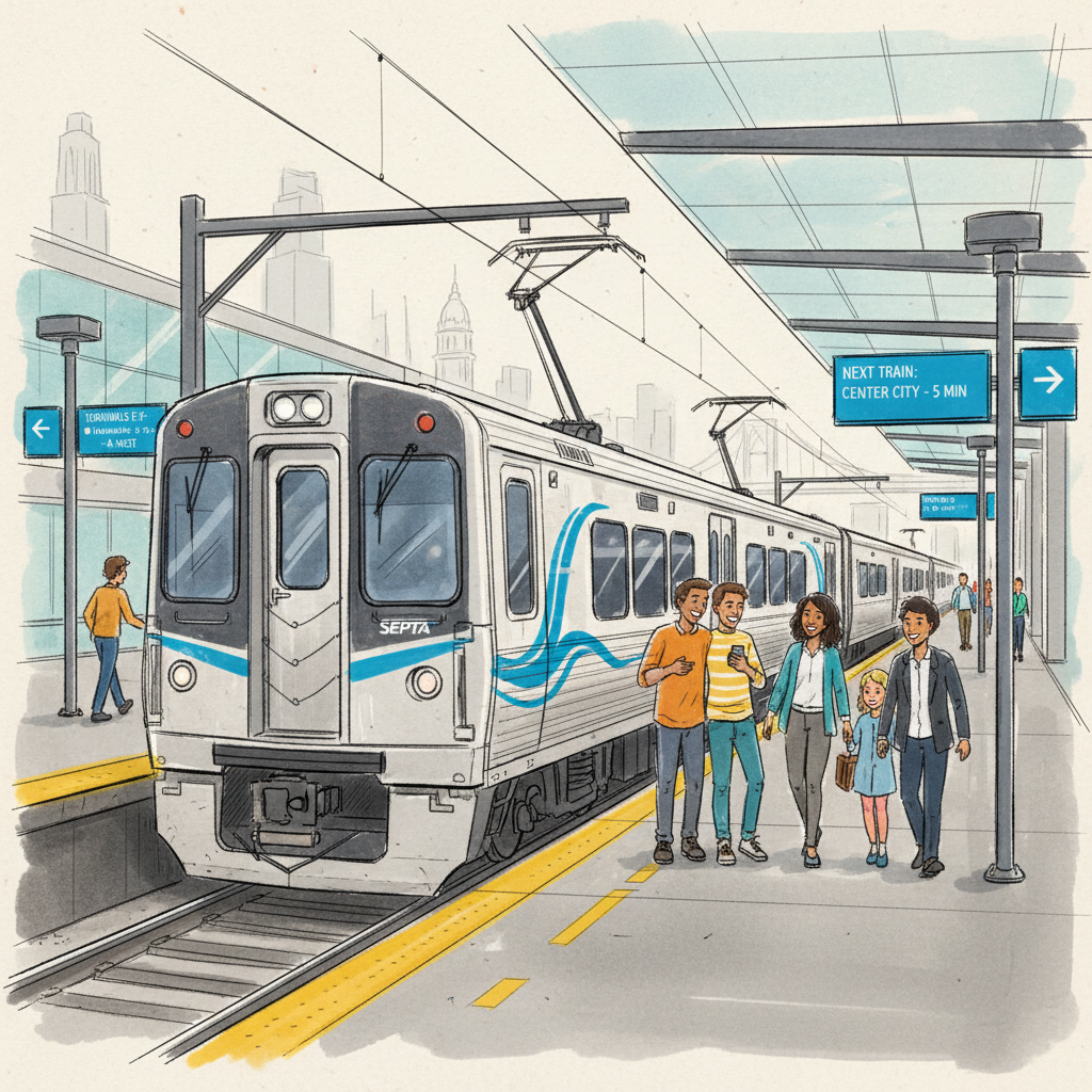 Philadelphia SEPTA Riders Navigate Minor Airport Delay