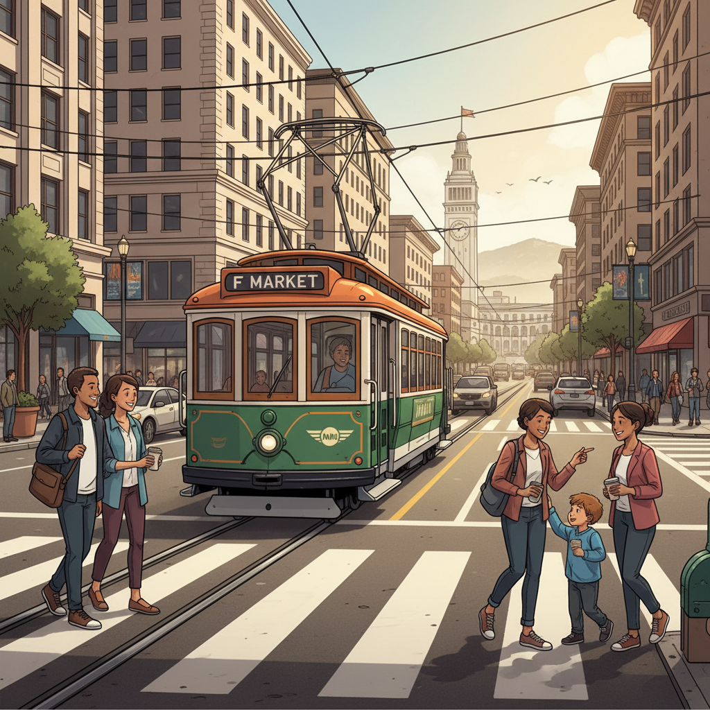 SF's Historic F Market Streetcar Back on Track