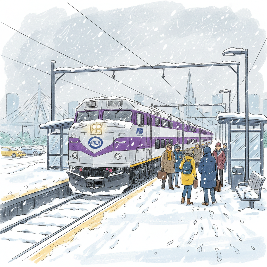 Boston MBTA Adapts as Winter Storm Tests System