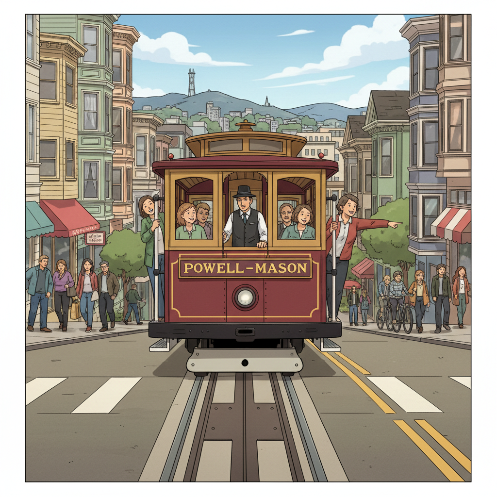 SF Cable Car Halted, Service Quickly Restored