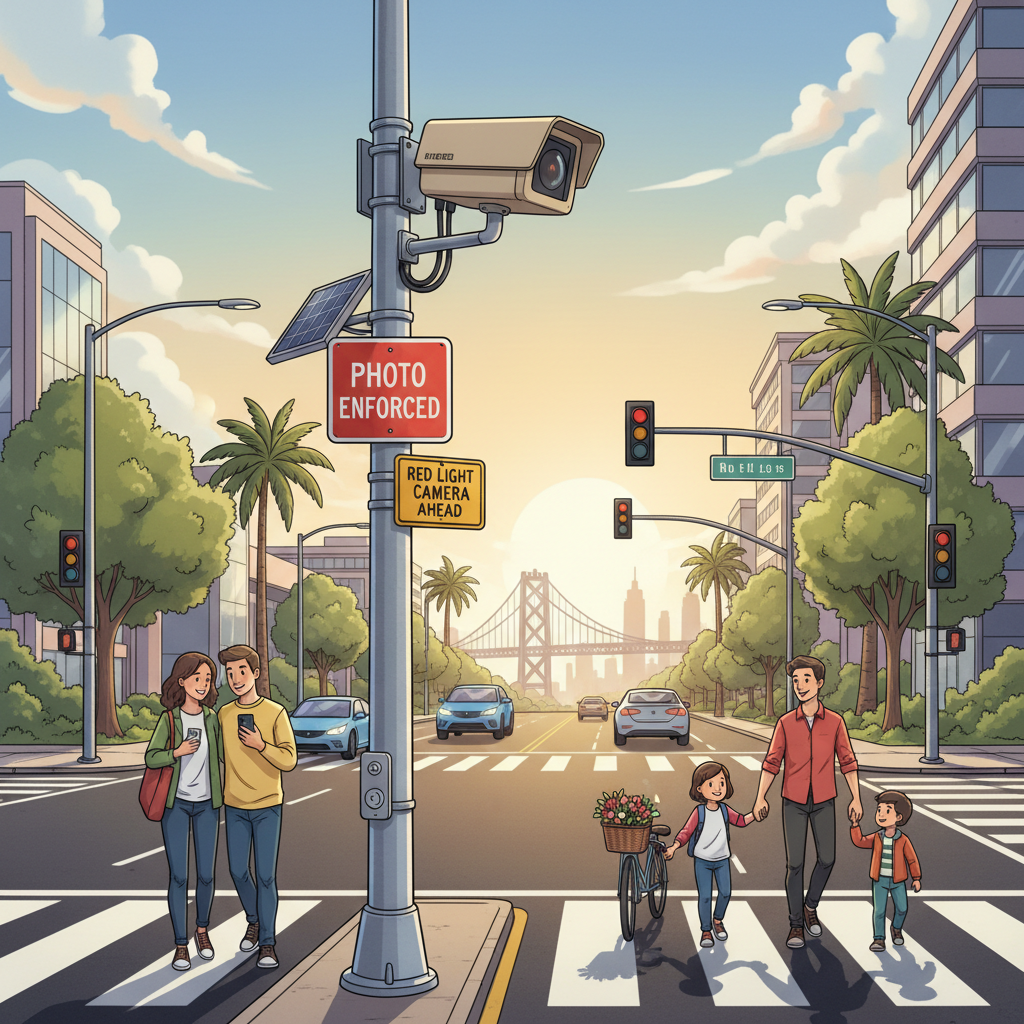 SF Bay Area Upgrades Red Light Cameras for Safer Streets