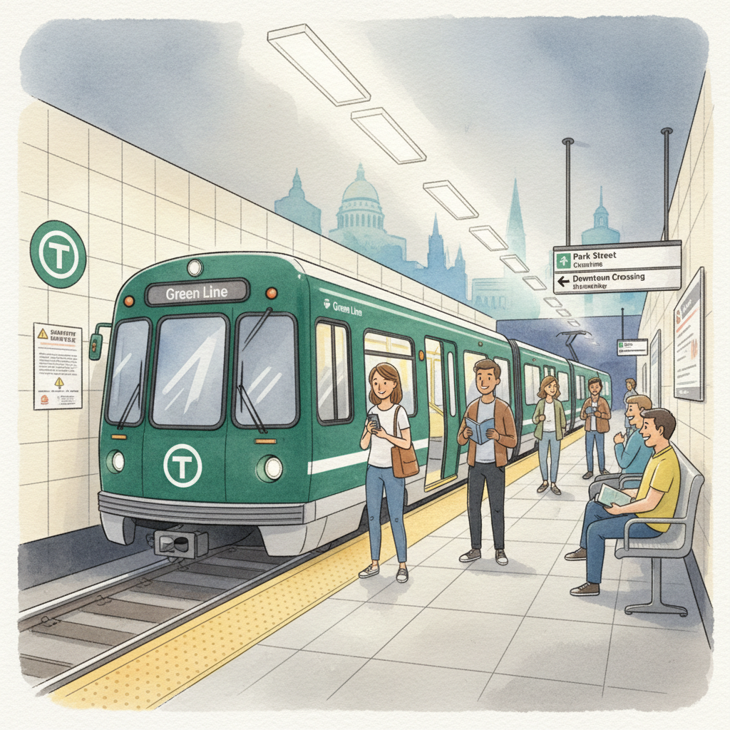 Boston Green Line Resumes After Brief Delay