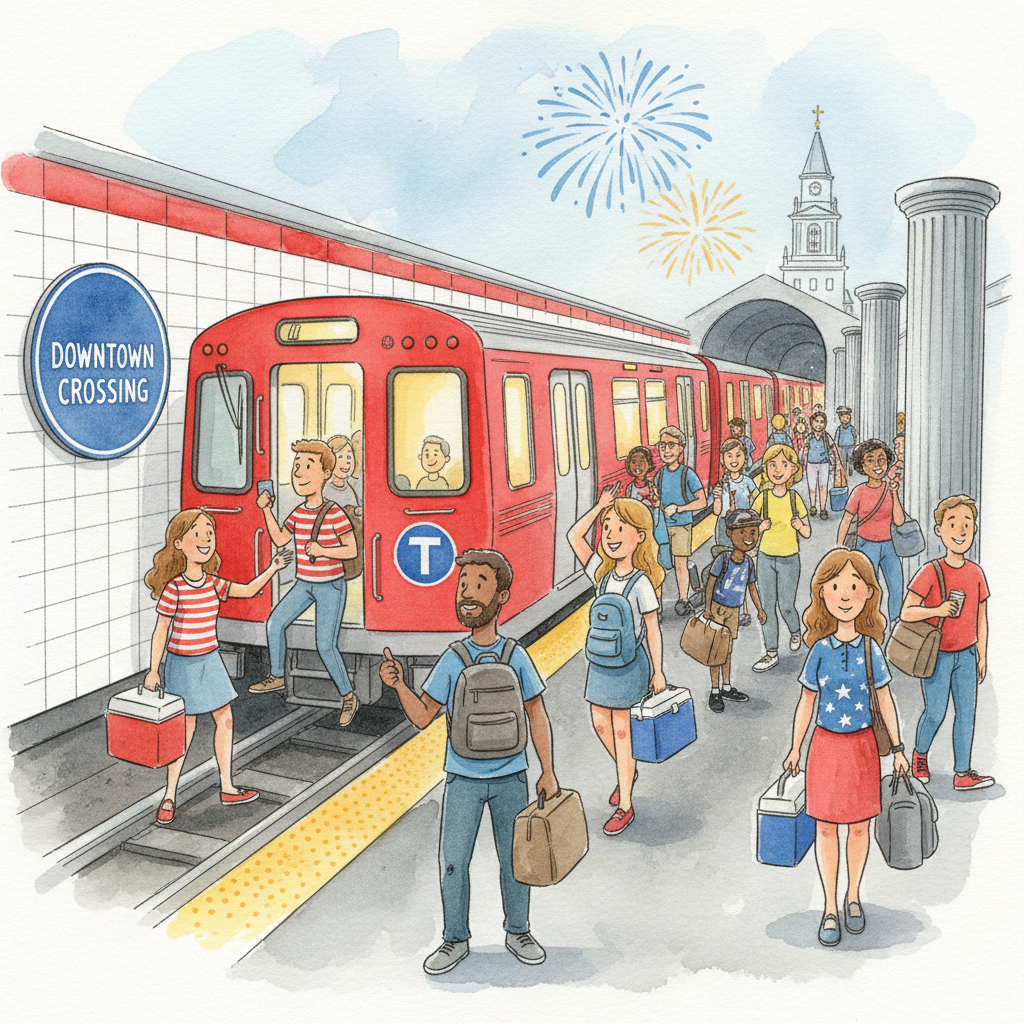 Boston MBTA Offers Free Rides for July 4 Fireworks