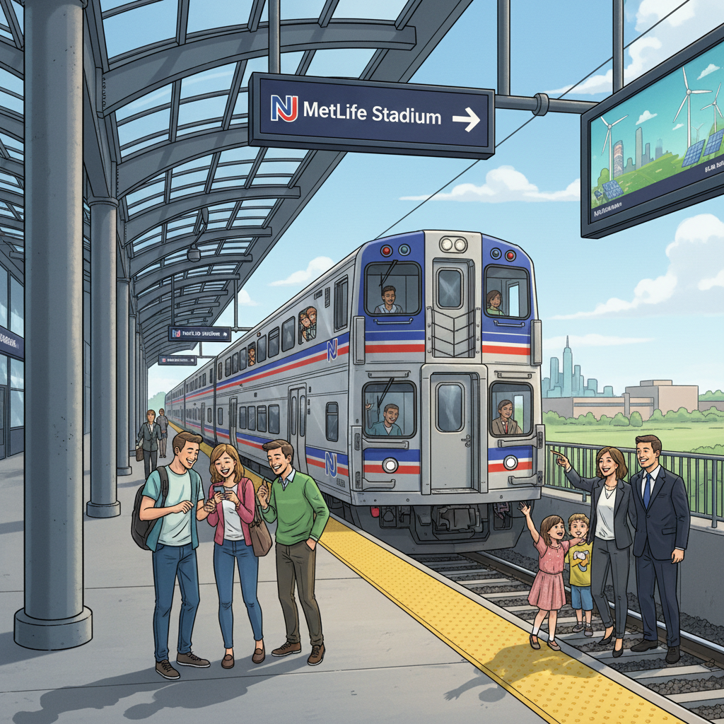 NJ Transit Brings Back NFL Rail Service to MetLife