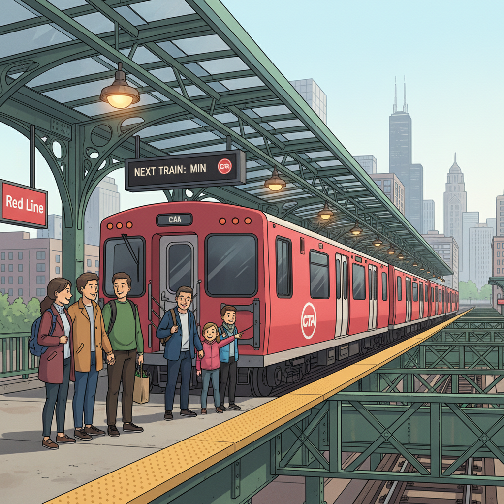 Chicago Red Line Adapts as Addison Elevator Repairs Begin