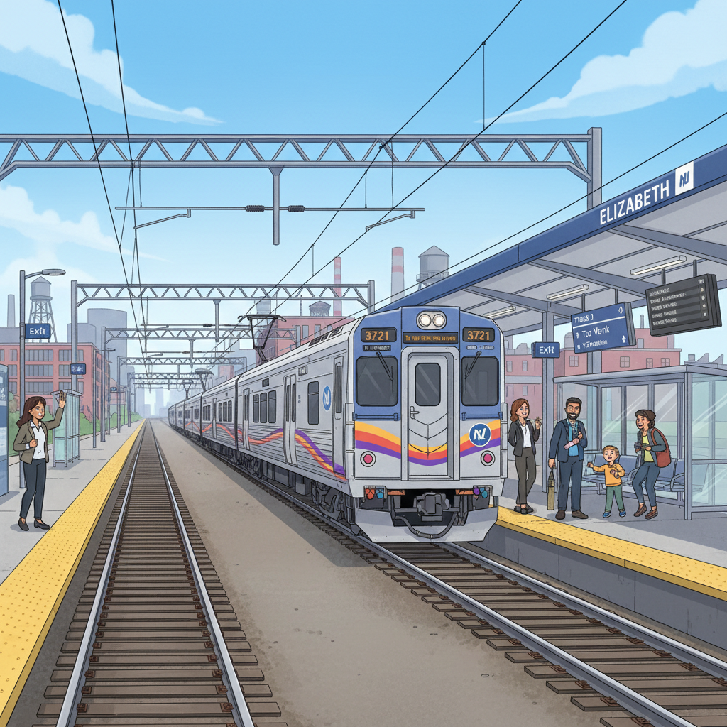 NJ Transit Upgrades Elizabeth Station Wayfinding