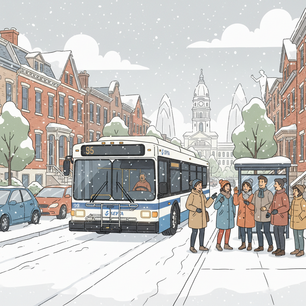 Philadelphia Transit Preps for First Winter Storm