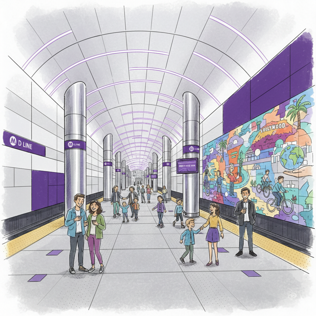 LA Artists Unveil D Line Station Art Vision