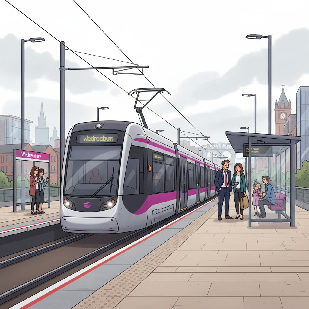West Midlands Tram Adapts Service for Mid-February Work