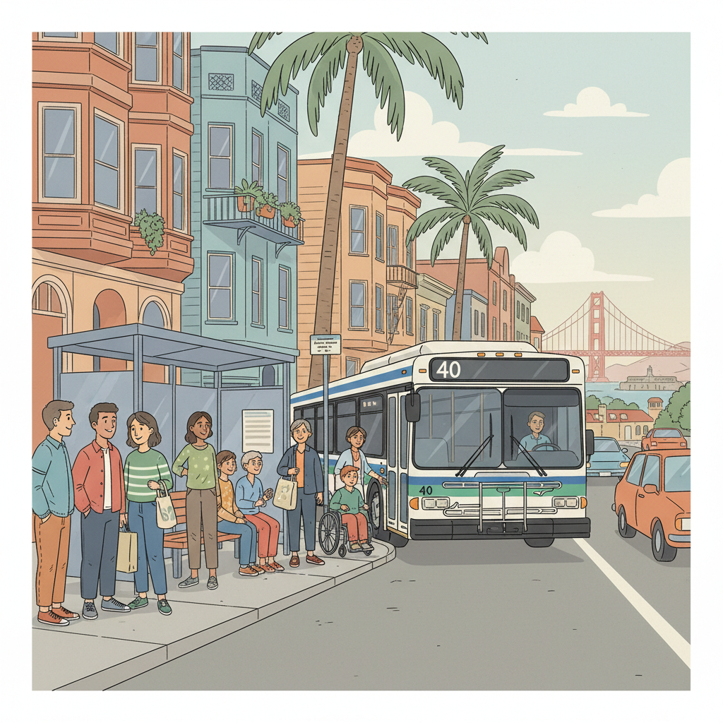 SF Line 40 Adapts to Temporary Stop Changes