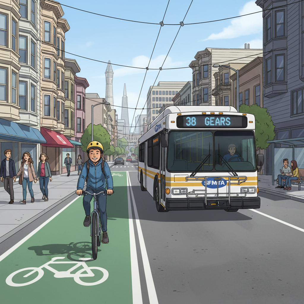 SF Adds Protected Bike Lanes to Alemany Boulevard