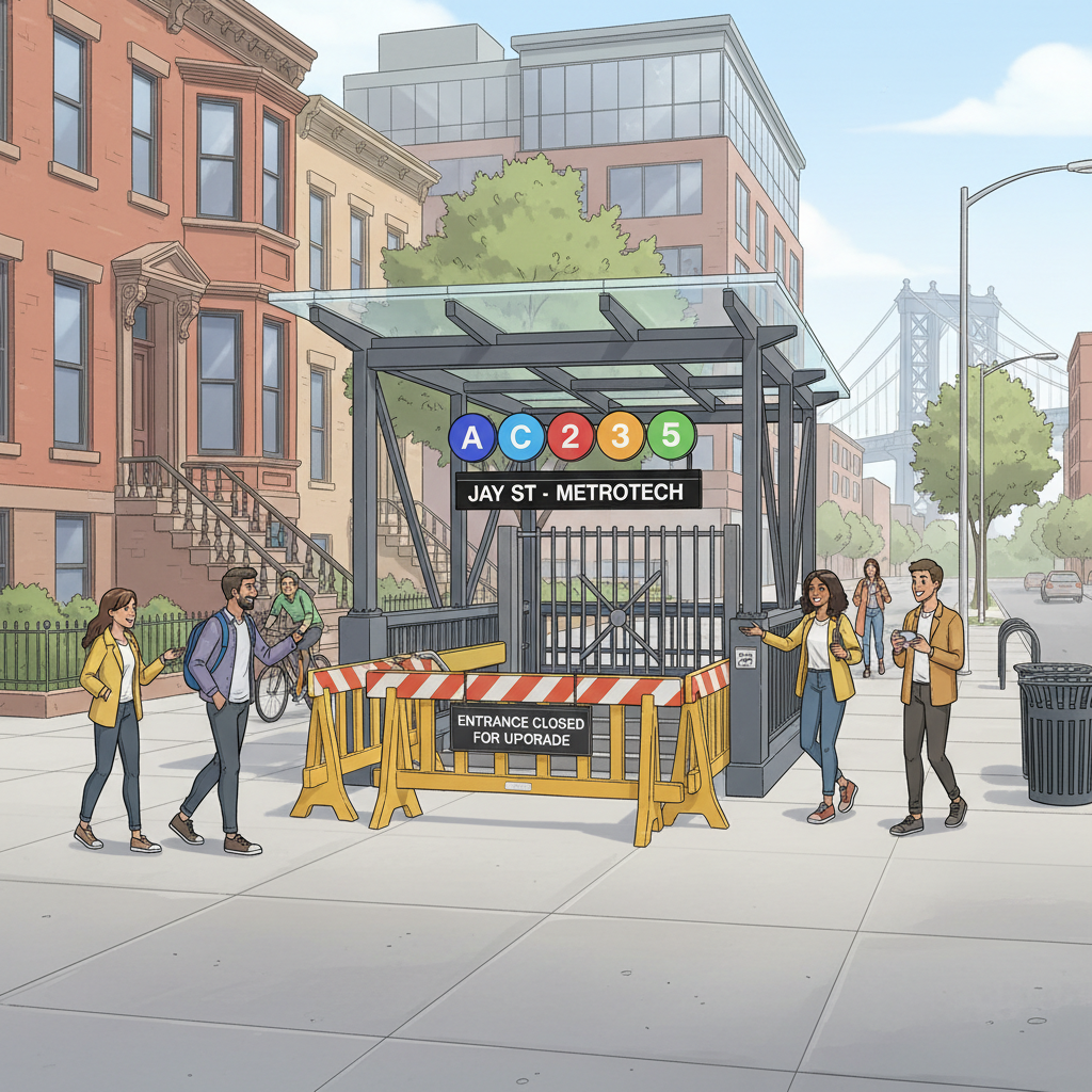 NYC Clark Street Station Adapts After Awning Fall