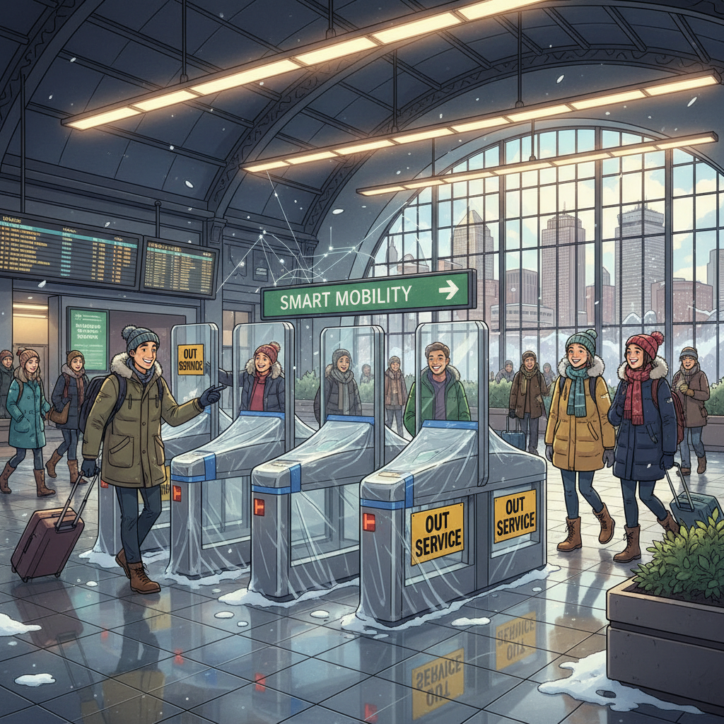Boston's South Station Tests New Tech in Winter