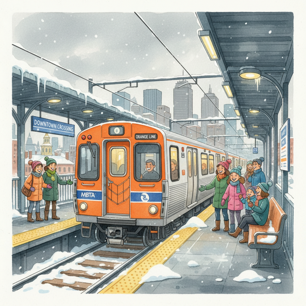 Boston Orange Line Bounces Back After Snow
