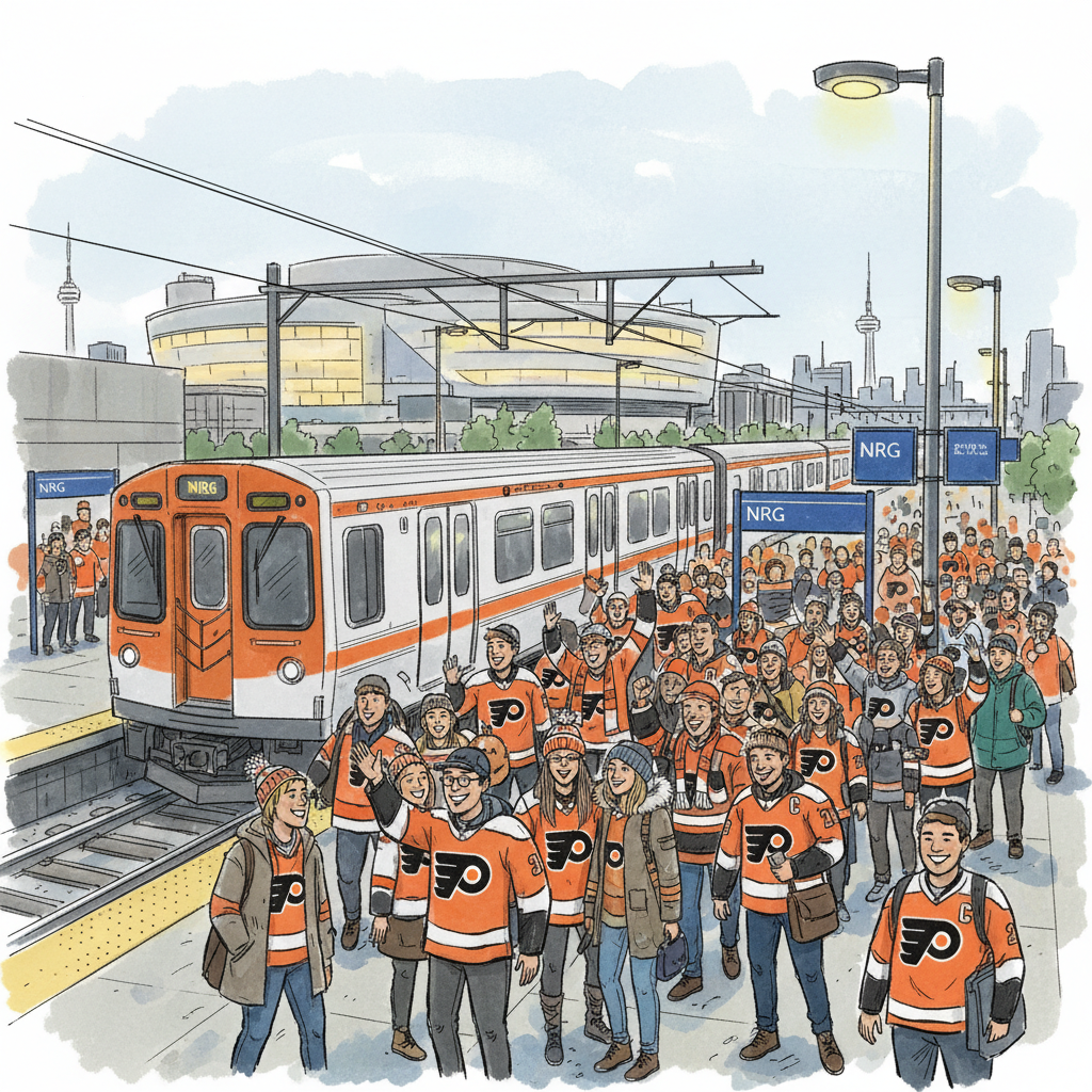 Philadelphia Fans Ride SEPTA to Flyers Games