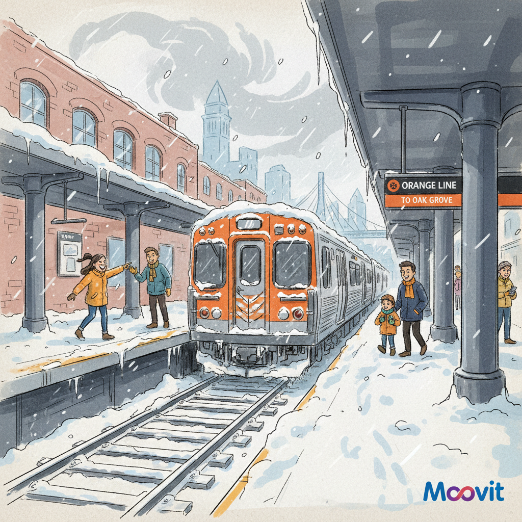 Boston MBTA Adapts as Winter Storm Tests System