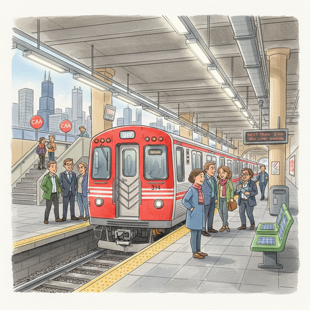 Chicago Red Line Adapts Service for Track Work