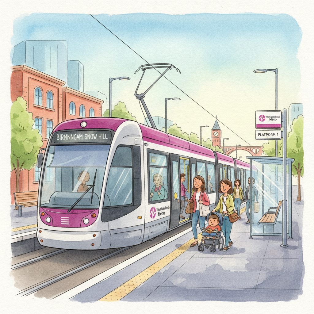 West Midlands Metro Keeps Commuters Moving Today