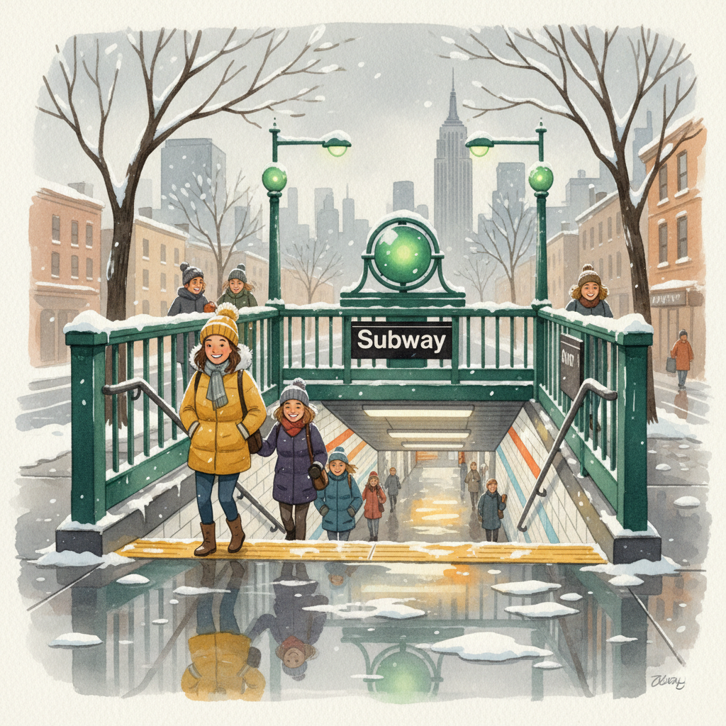 NYC Transit Adapts to Winter Weather Safely