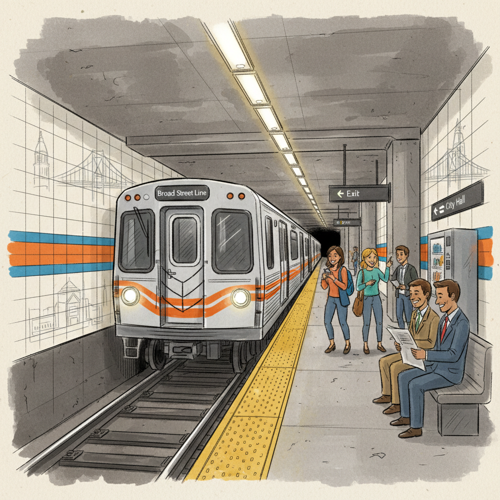 Philadelphia B1 Line Back on Track After Quick Fix