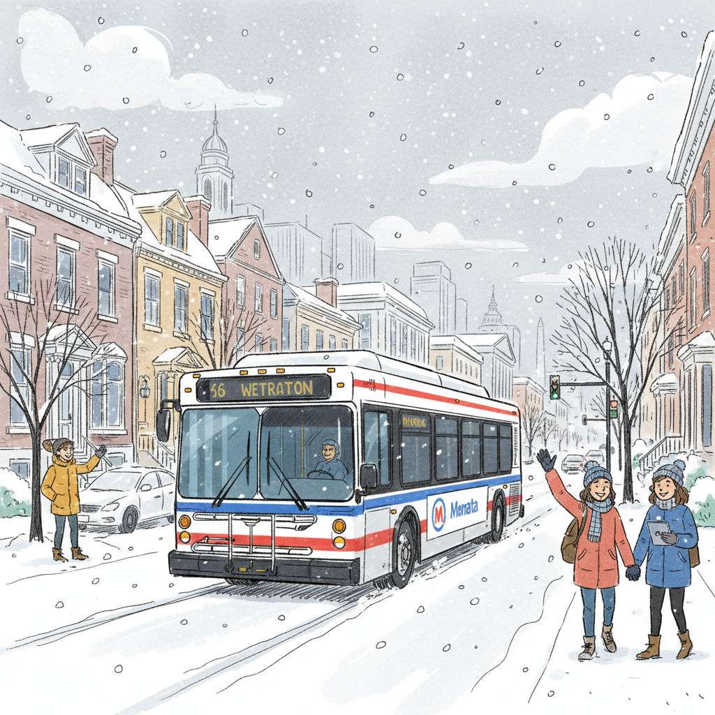 DC-Maryland-Virginia Metro Keeps 33 Routes Moving Through Storm