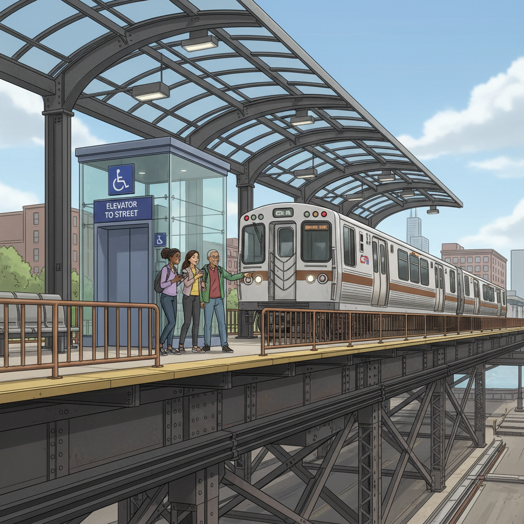 Chicago CTA Works to Restore Station Access