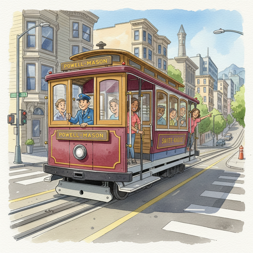 SF Cable Car Back on Track After Brief Delay